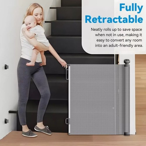 Retractable pet dog gate - retractable, baby