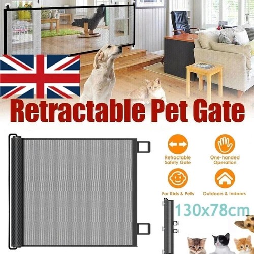 Retractable pet dog gate - pet,